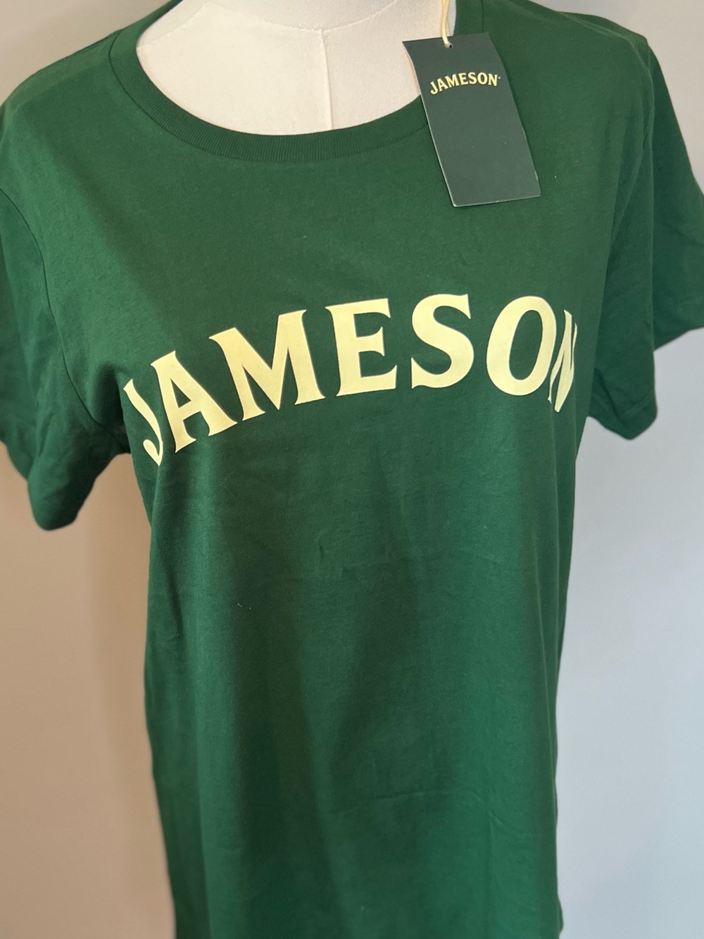 Jameson Iris Whiskey Green T Shirt Womens X-Large Cotton New With Tags
